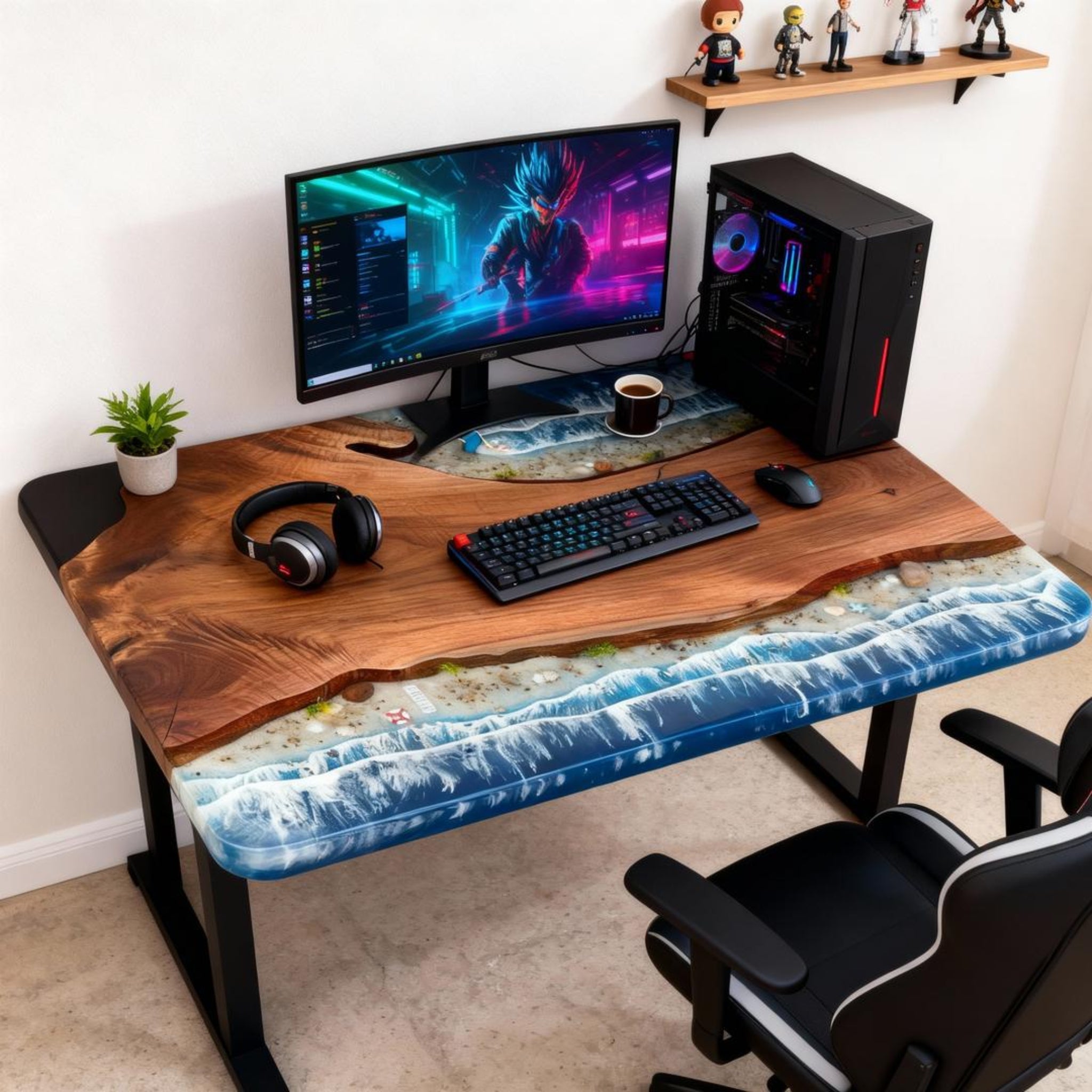 Paysage des marées d'Azur