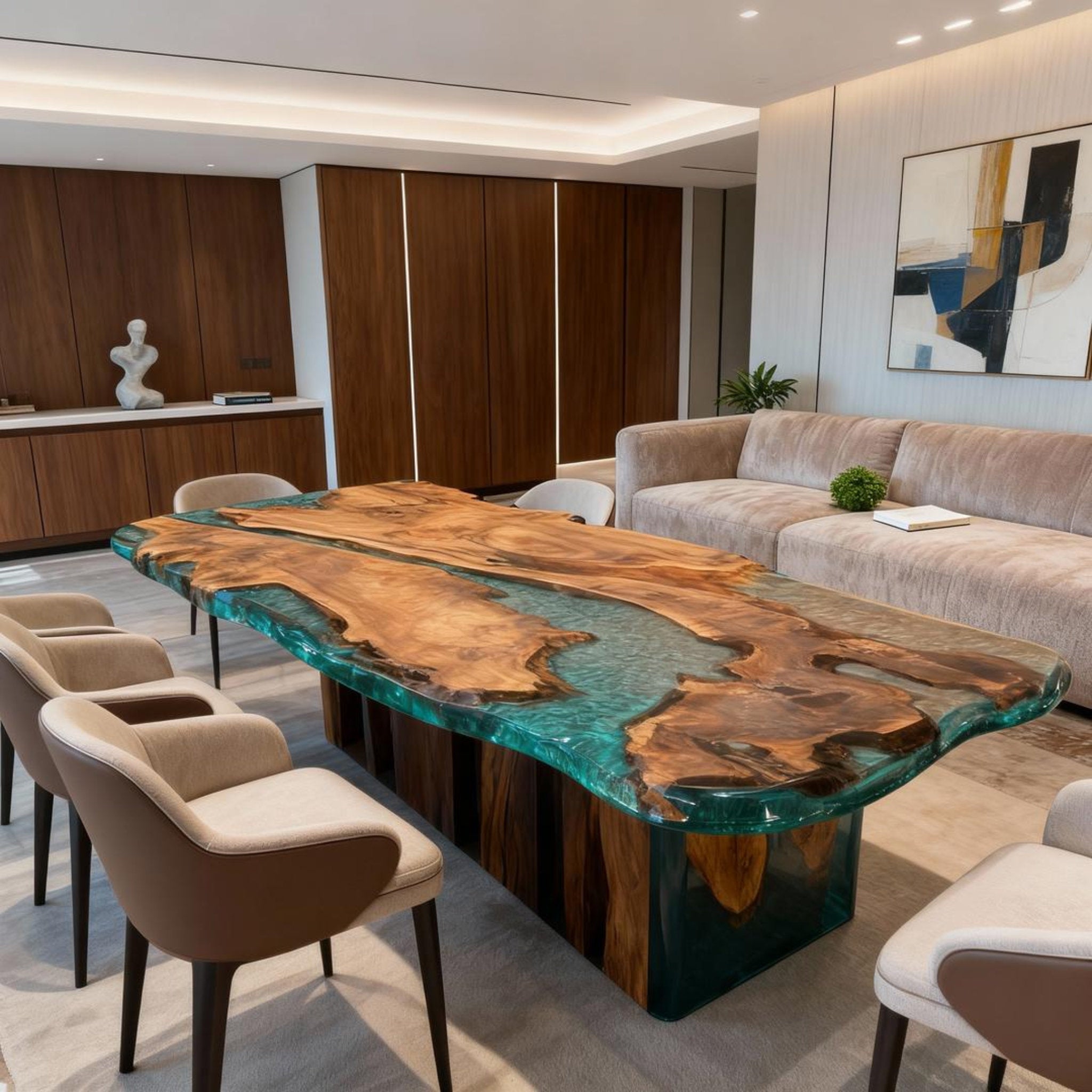 Flux de turquoise émeraude