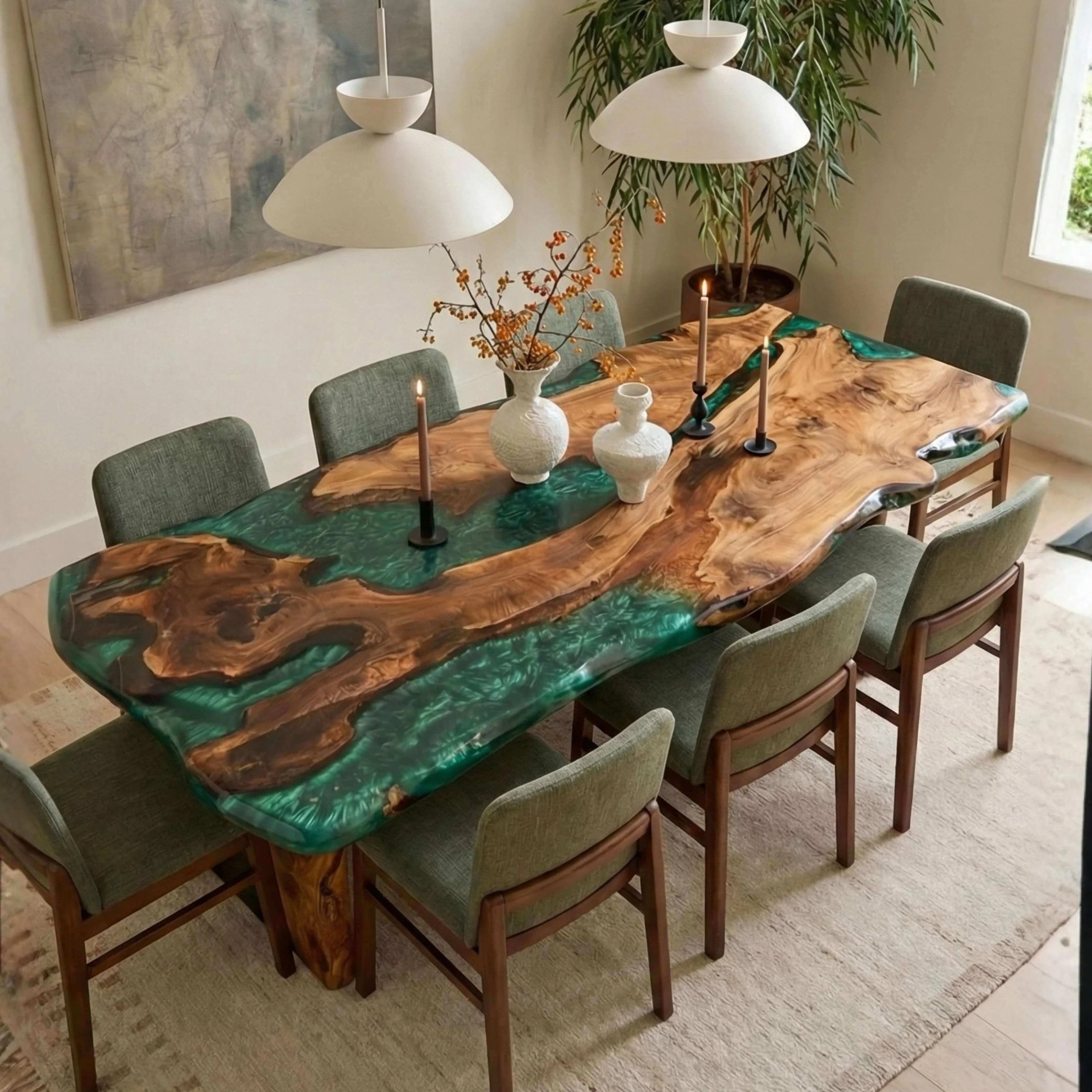 Flux de turquoise émeraude