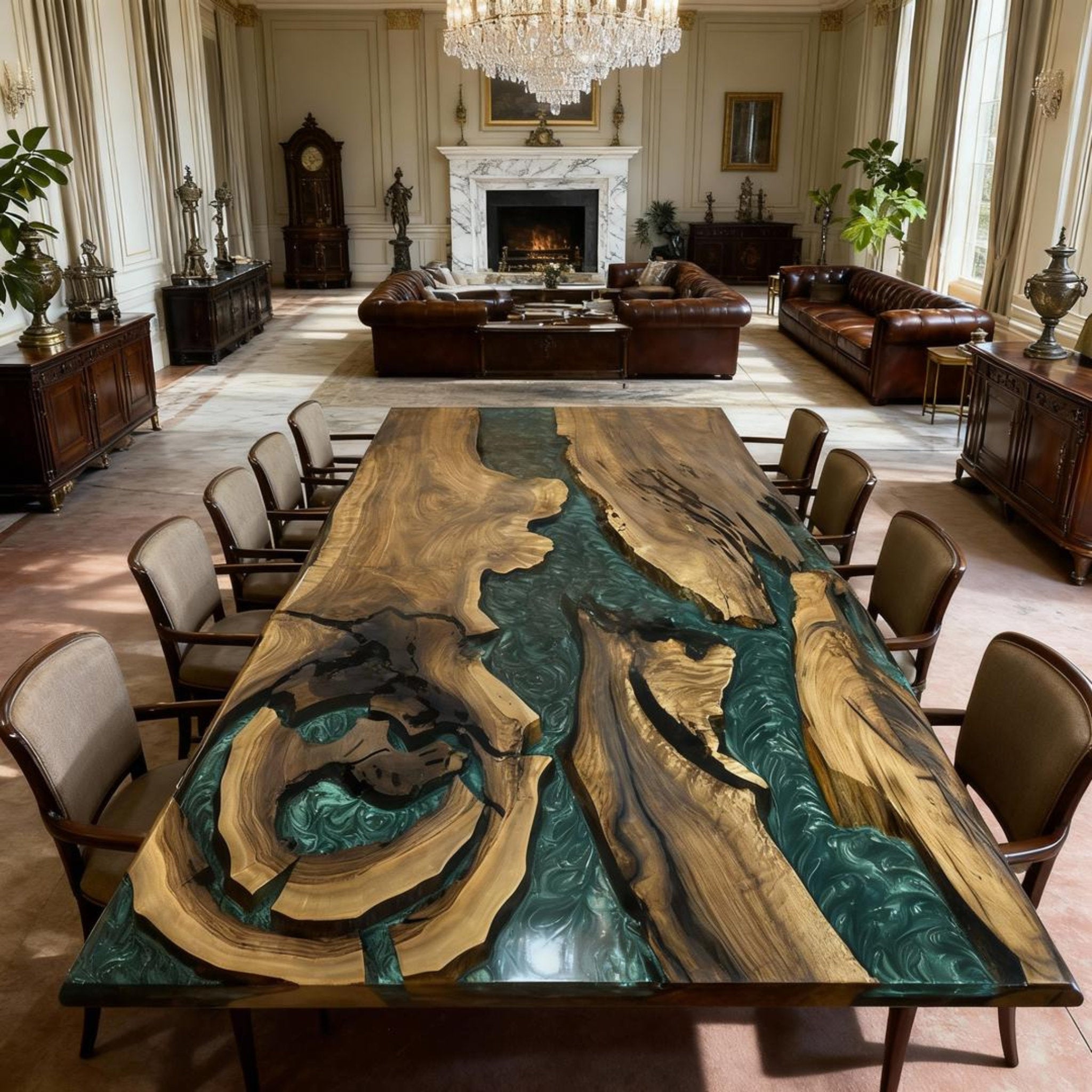 Rivière turquoise émeraude