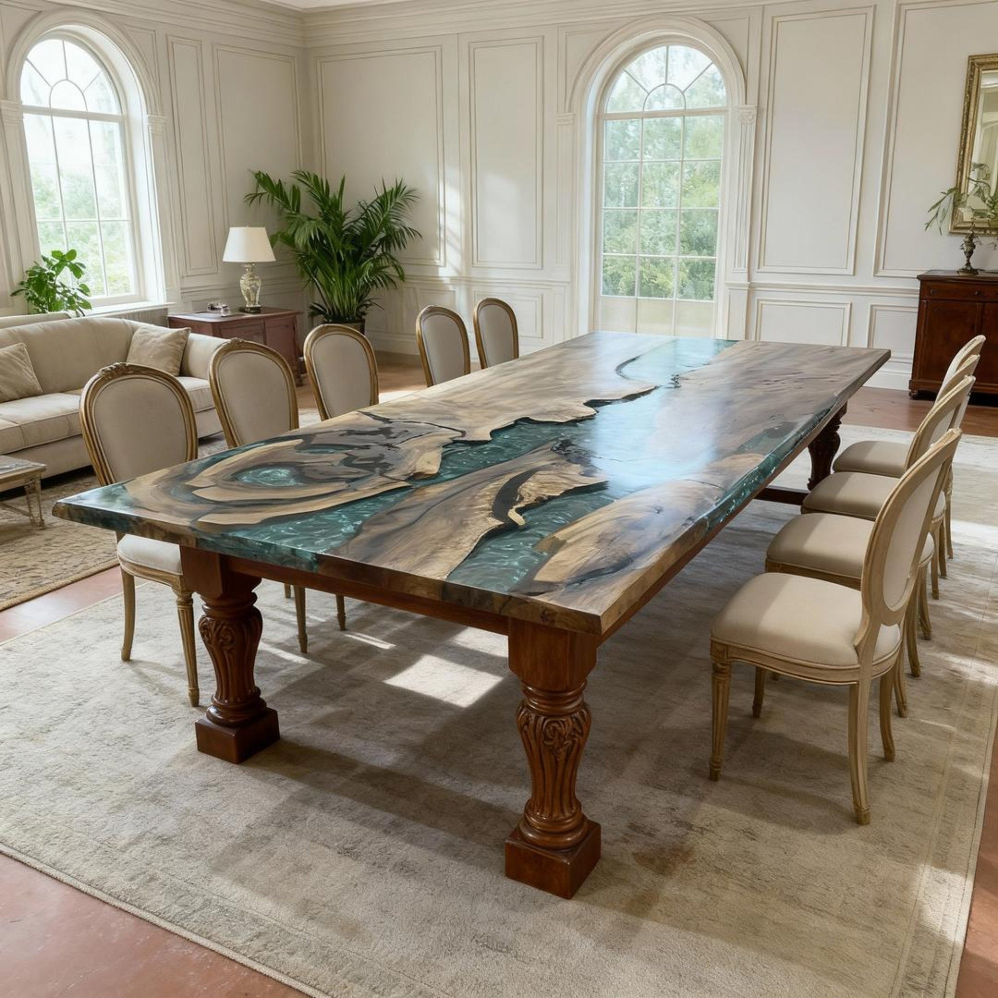 Rivière turquoise émeraude