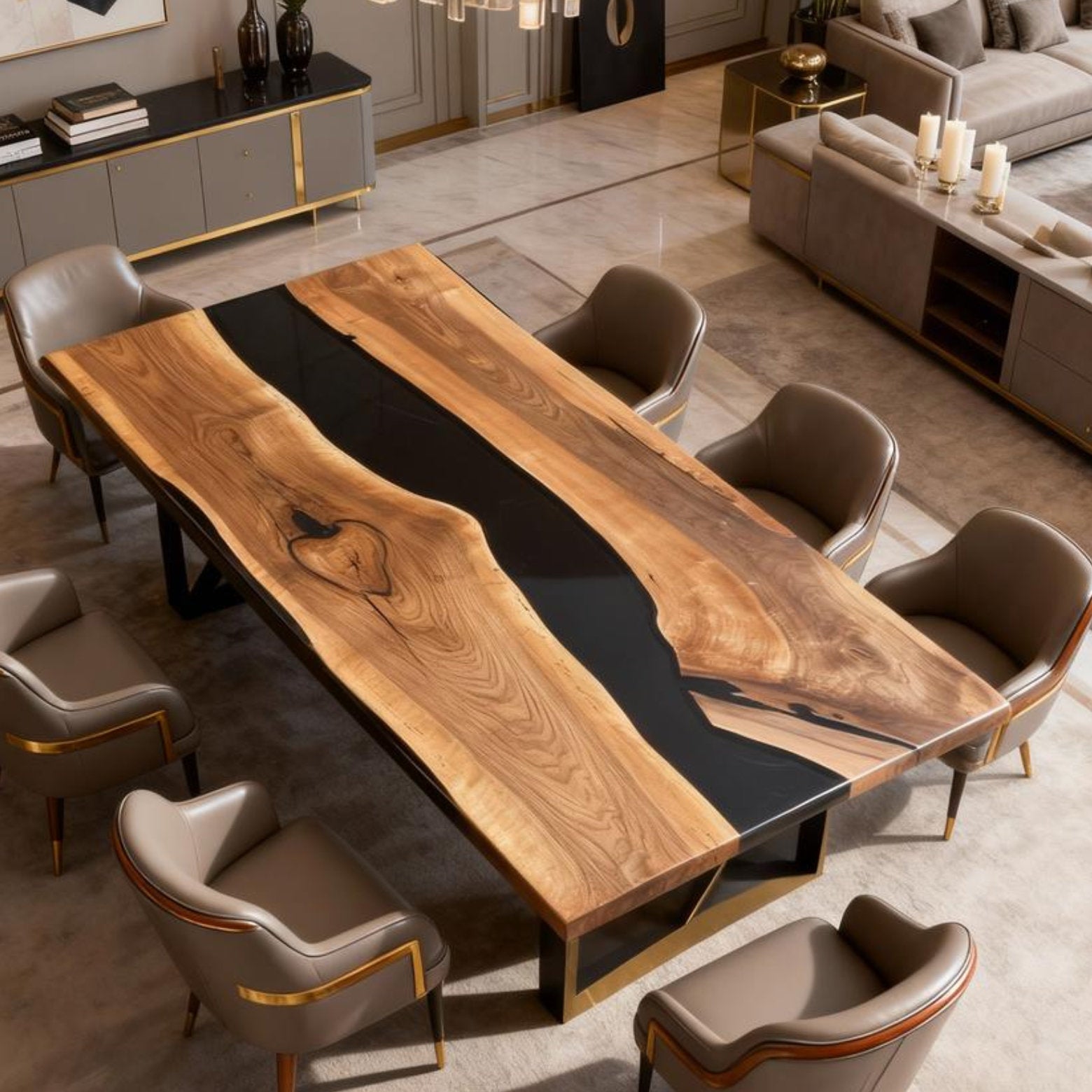 Rivière de velours noir