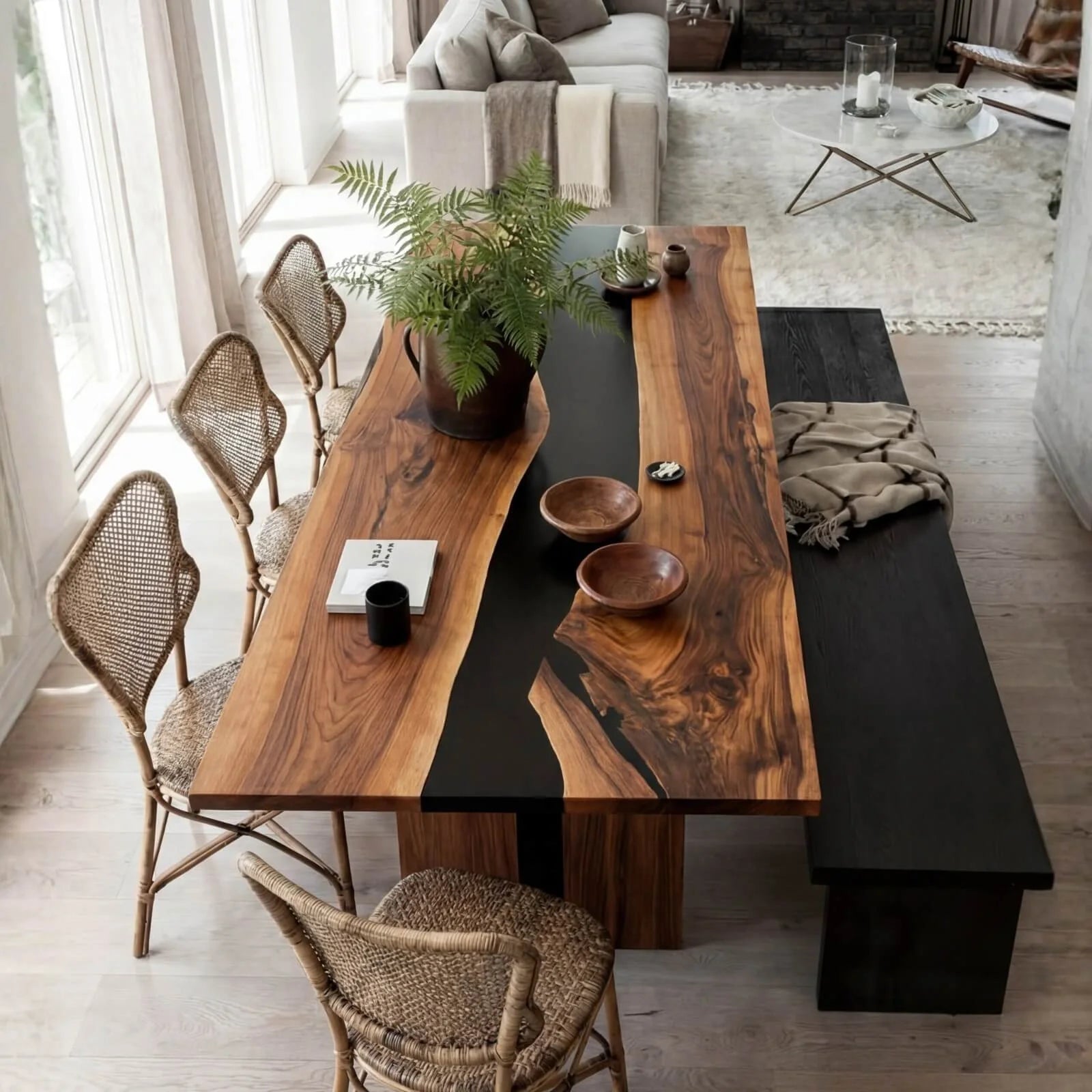 Rivière de velours noir