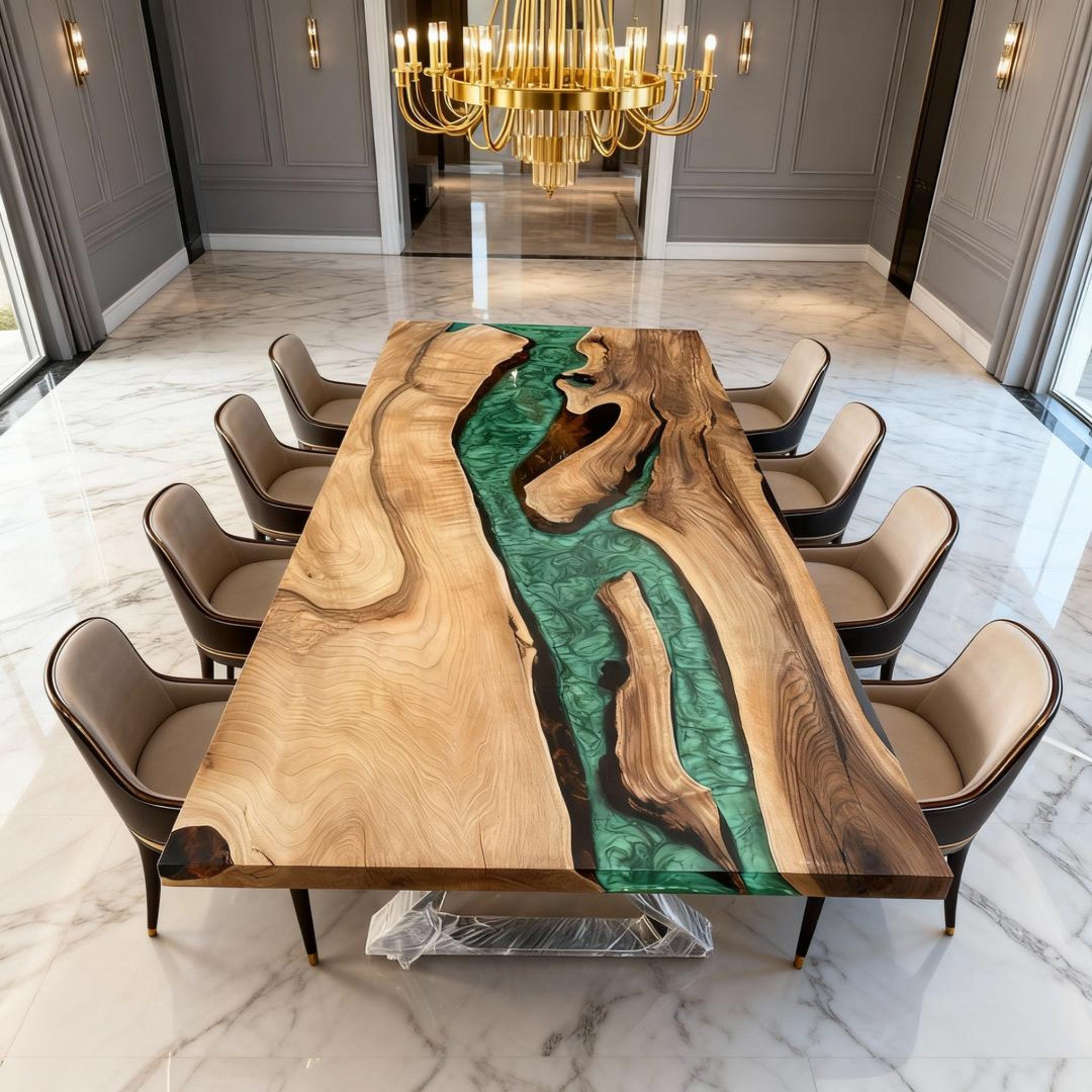 Rivière incrustée d'émeraude