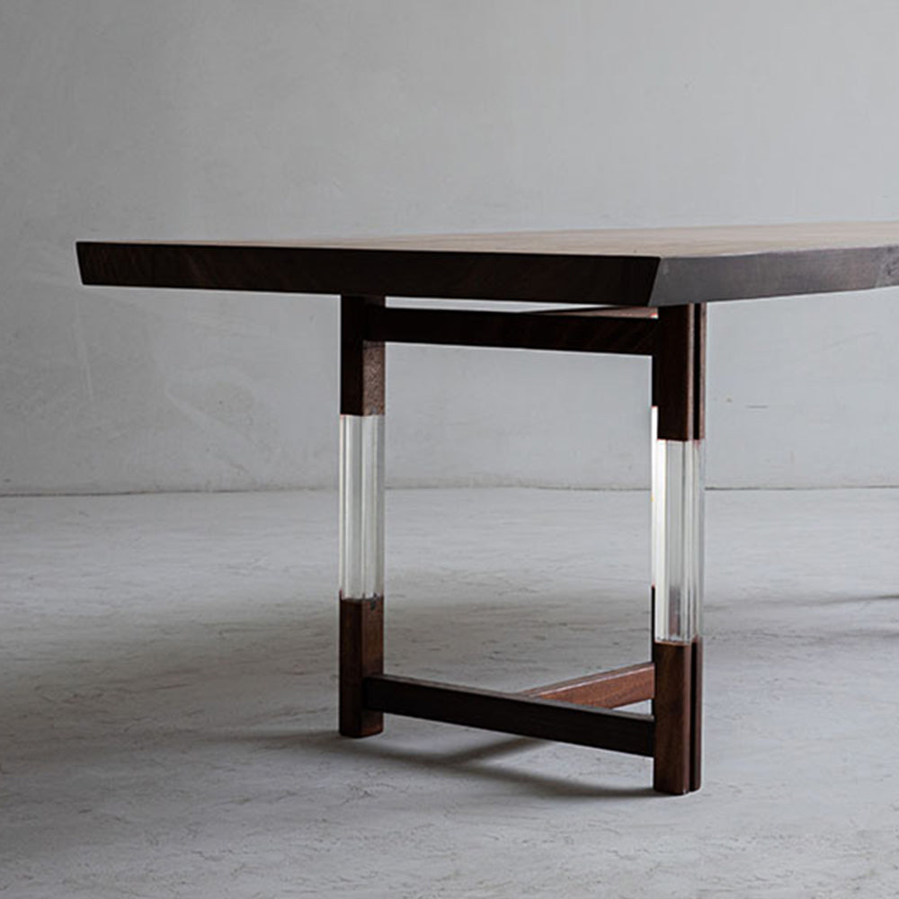 Pieds de table en acrylique et bois massif EPW-109