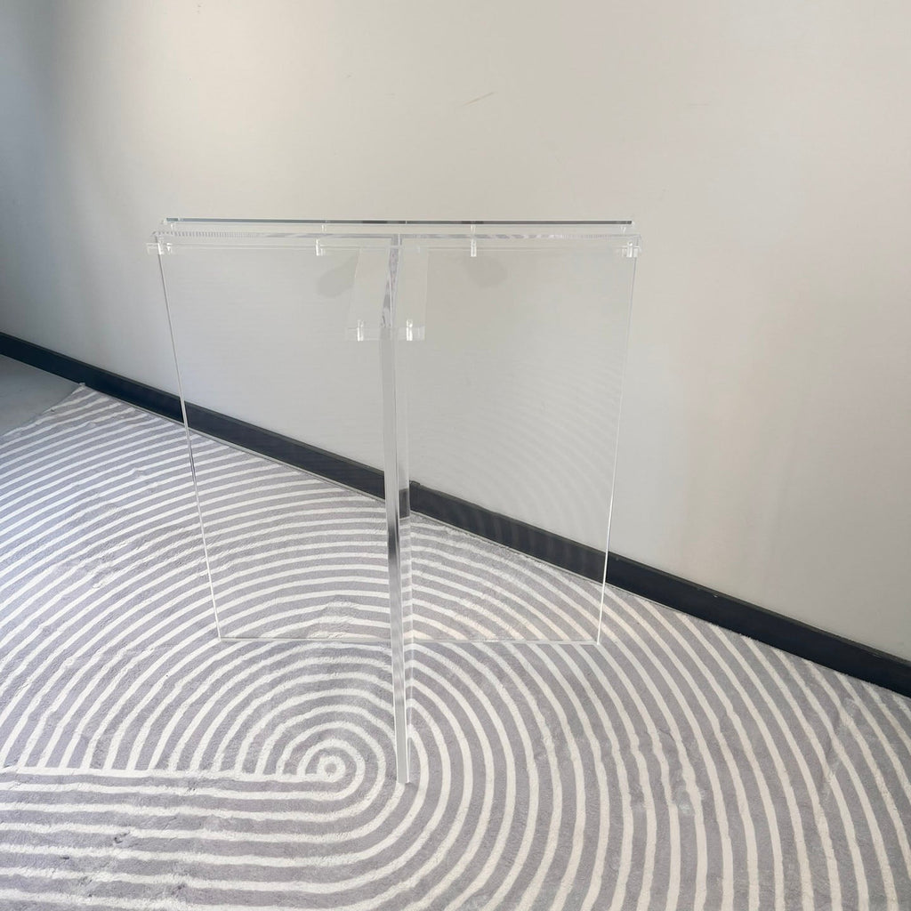 Pieds de table cantilever en acrylique transparent EAT-29
