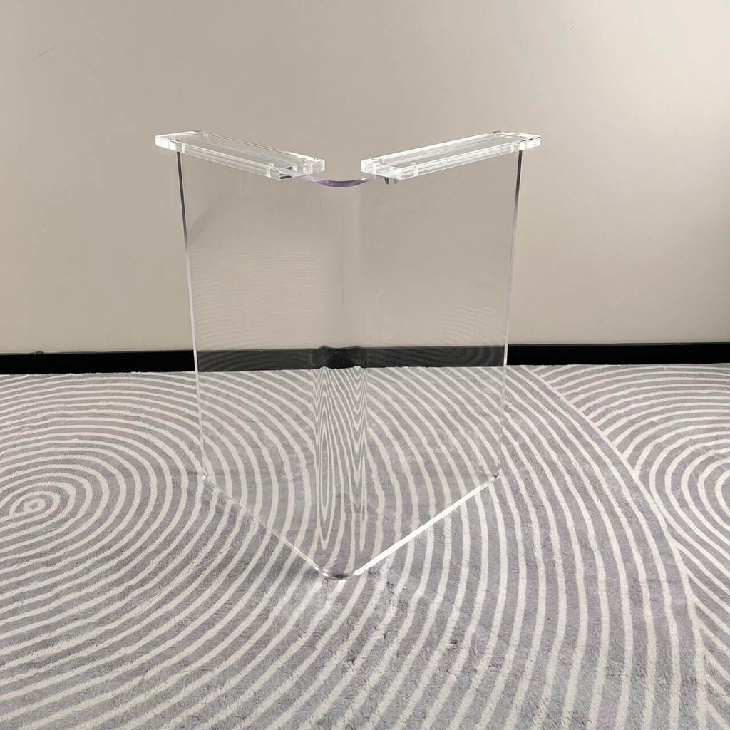 Clear Acrylic V Frame Table Legs EAT-21
